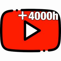 Youtube再生時間(+4,000時間)